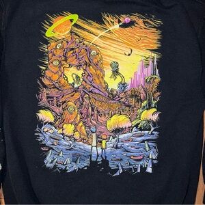 Black Graphic Sweatshirt